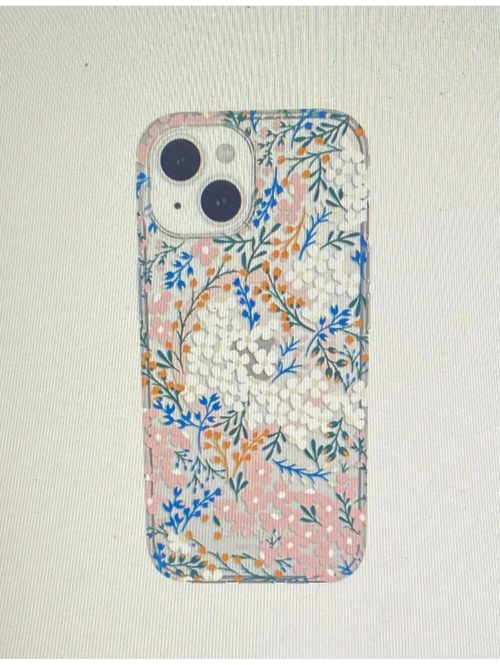 Kate Spade Case for iPhone 15/14/13 Rose/Green Floral with Gems